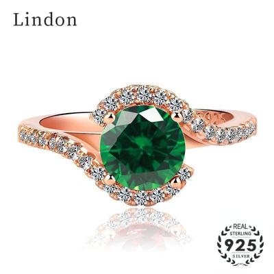 Lindon Classic Ring for Women with 7*7mm Round Shaped Zircon Zircon Jewellery Wedding Party Gifts