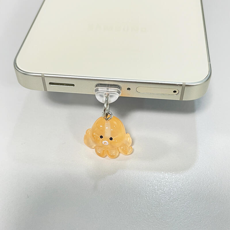 Mini luminous octopus C-type dust cap charging terminal protection cap
