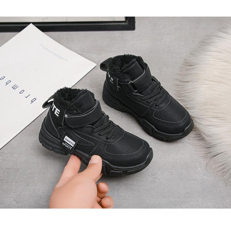 Kids Winter Fleece Lined Martin Boots Boys Girls Casual Warm Shoes