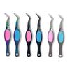 Reverse Tweezers Straight Curved Tweezer X-Shaped Stainless Steel Multifunctional Eyelash Curler Extension Antislip Makeup Tool