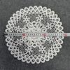 New French Retro Water-soluble Lace Placemat White Round Hollow Heavy Industry Embroidery Table Mat
