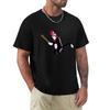 Minimalist Cat In the Hat Baseball TShirt Casual Trendy Short Sleeve TShirt