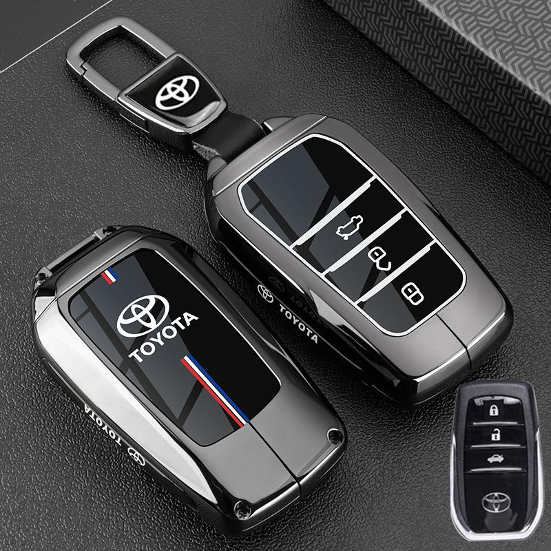 Heet Voor Toyota Auto Sleutelhoes Cover Beschermer Shell Fob Tas voor Toyota CHR Hilux Fortuner Land Cruiser 200 Camry Corolla Crown RAV