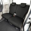 Bonform 4040-27BK Seat Cover, Skinny Knit, Light Car, Washable, -Repellent Material, Compatible with Rear Seat Belts, Elastic Fabric, Black