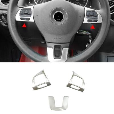 ABS Matte pro Tiguan 2009 2010 2011 2012 2013 2014 2015 Auto Dekorace volantu Obložení krytu tlačítka auto příslušenství