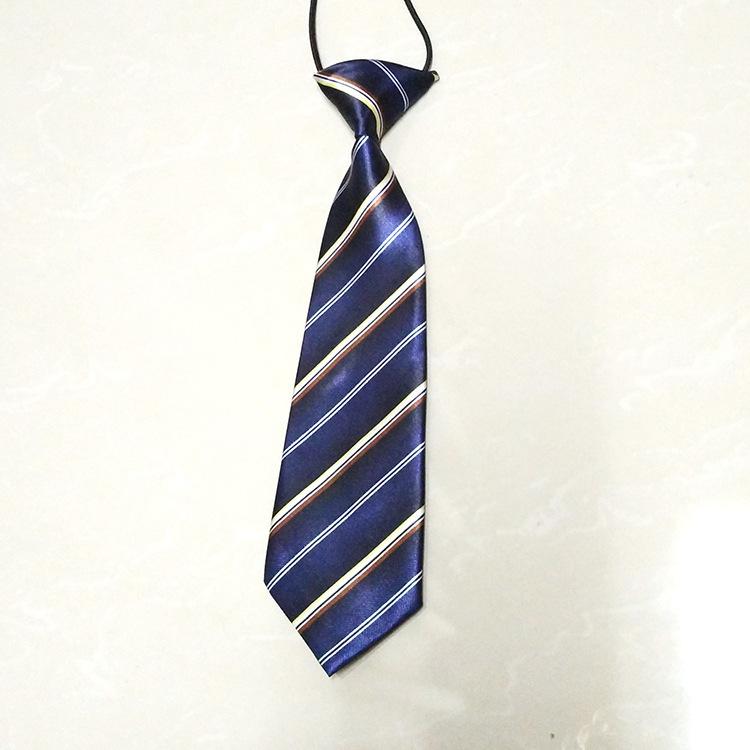 2024 Children'S Lazy Tie Black And White Color Children'S School Kindergarten Tie