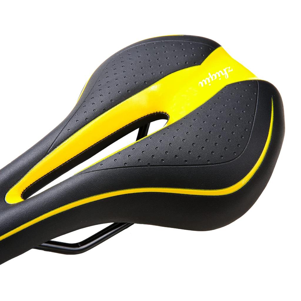 ZHIQIU Bicycle Soft Colored Seat Cushion Saddle for Ergonomically Suitable for Road Mountain Bikes and Solid Teeth Bikes Gear Saddle, Bikes, Designed,