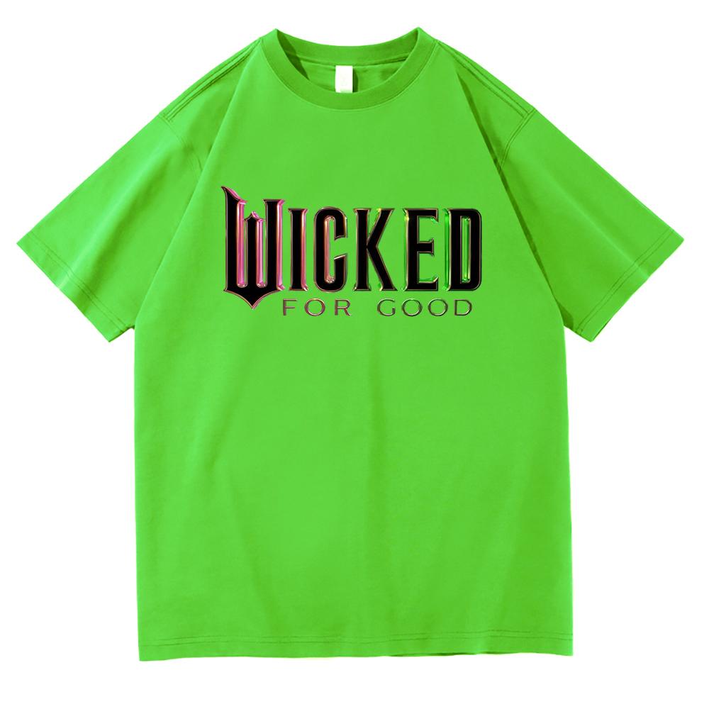 2025 MovieWicked for Good T Shirt Retro WomenUnisex Clothing Cotton Clothes Graphic Tops for Lover Gifts Hight Quality T Shirts