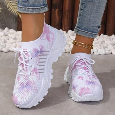 Des centaines de Chaussures pour Femmes Printemps 2025, Été et Automne Sports Respirantes Décontractées Mesh Chaussures Simples Chaussures pour Femmes