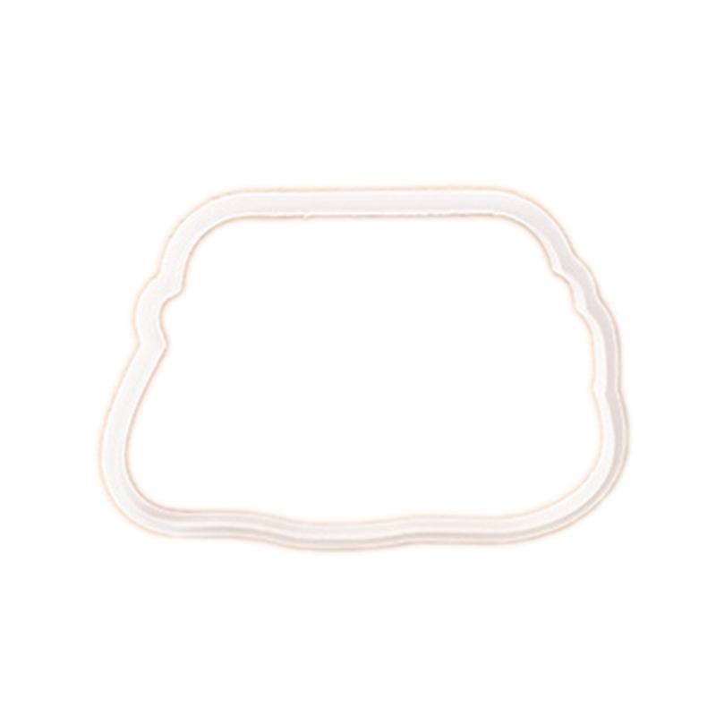 

Wedding Square Plaque Cookie Cutter Portable Wedding Cookie Embossers Biscuits Cutter for Elegant Reception Treats