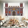 2D Medieval Castle Kingdom Photography Background Cloth