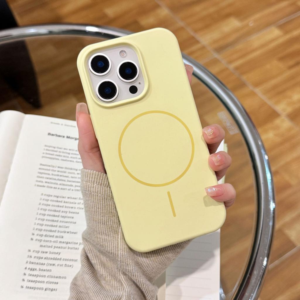 Liquid silicone 16promax magnetic suction 15/14 for iPhone16 mobile phone case Apple 15promax all-inclusive