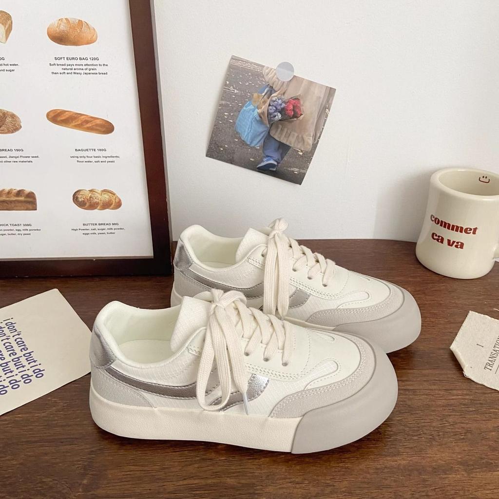 Thick-soled Little White Women's Shoes Student Versatile Niche Board Shoes Retro Shoes