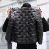 Autumn and Winter First-layer Cowhide Genuine Leather Jacket for Middle-aged and Elderly Men with Lapel and Down Liner Detachable Jacket for Dads