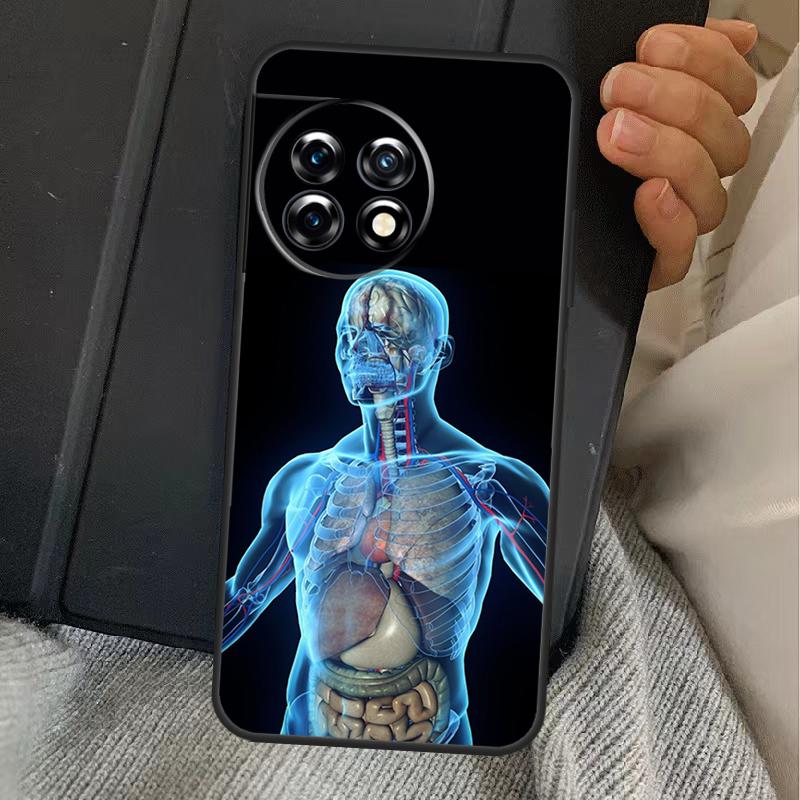 Human Anatomy Case For OnePlus 13R 12R 10R 13T 10T 8T 15 13 12 11 Nord CE 4 3 2 Lite N20 N30 Nord 5 Cover