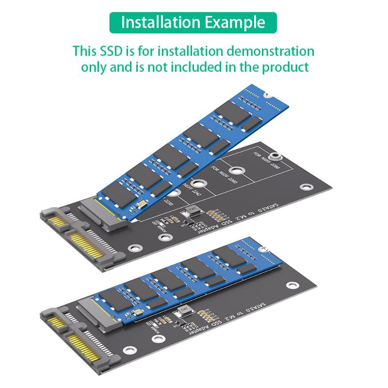 Placa Adaptadora M.2 Ngff para Sata Conversor Ssd Ngff M2 para Sata Iii Drivers para Ngff M.2
