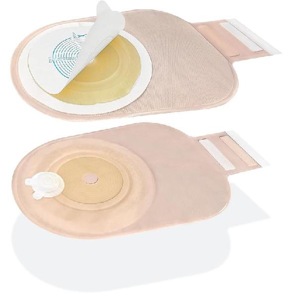 Colostomy Bags Vent 20 Pack Individually Packaged Ostomy Bag Vent, Ostomy Supplies,One-Piece Drainable Pouches with Closure for Colonoscopy Ileostomy