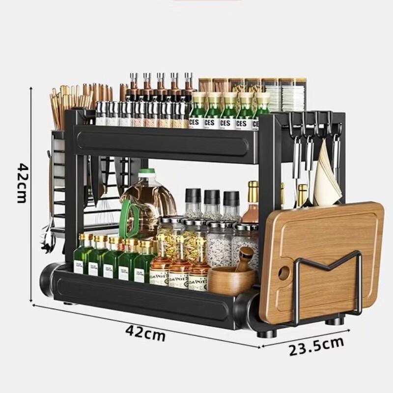 YouShu 3-Tier Kitchen Organizer with Knife & Chopstick Holder
