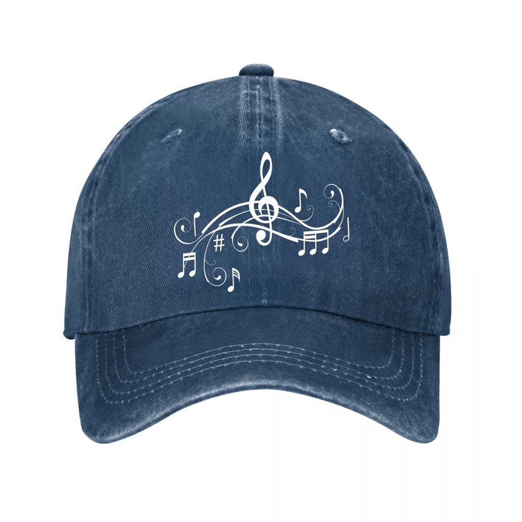Vintage Music Note Baseball Cap New Vintage Washed Cotton Baseball Cap Parent Kids Sun Hats