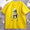 Draw Crazy Frog Graphic T Shirts Funny Unisex Unisex Cotton Tshirt Casual Short Sleeve Loose Round Neck Tees Breathable Clothes