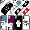 Funny Man Middle Finger Phone Case For Samsung Galaxy S25 Ultra S24 Ultra S9 S10 S20 S21 S22 S23 Plus S24 FE Cover