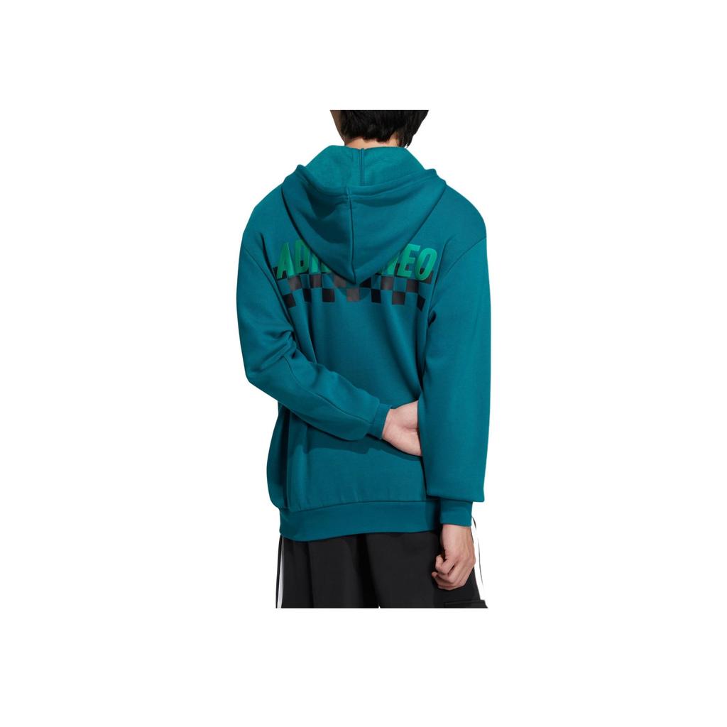 Adidas Neo Logo Print Hooded Jacket Unisex Outerwear Blue HN4736