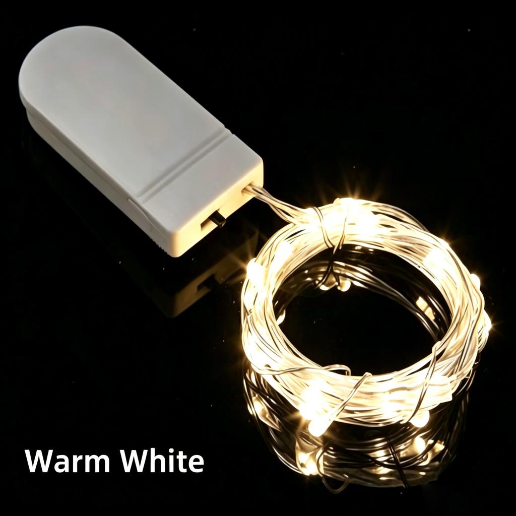 LED Copper Wire Fairy Lights Battery Powered Garland Fairy Lighting Garland DIY Wedding Party Christmas Decoration