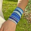 Set di Braccialetti Bohémien Colorati con Perline per Donna Catena Elastica con Perline di Riso Braccialetti Impilabili Gioielli per Feste Ragazza