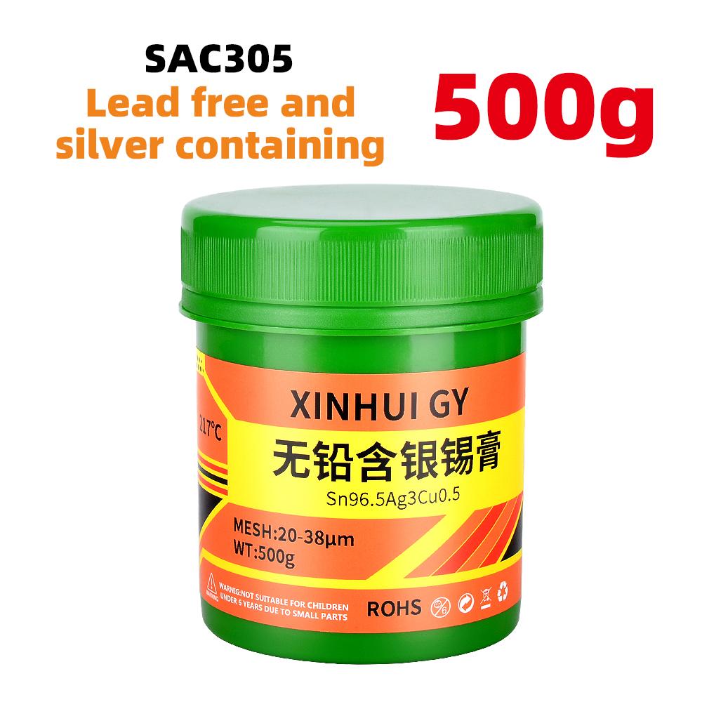 

Бессвинцовая высокотемпературная паяльная паста Sn96.5Ag3Cu0.5, содержащая 3% серебра SMT4, экологически чистая паяльная паста me