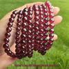 Natural Citrine and Red Garnet Beaded Bracelet - Thanksgiving Mother's Day Gift