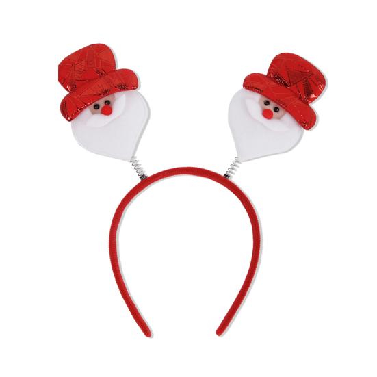 Christmas Hairband for Adults Kids Festive Hair Accessory Santa Claus Snowman Hairband for All Ages Xmas Parties Dress-up