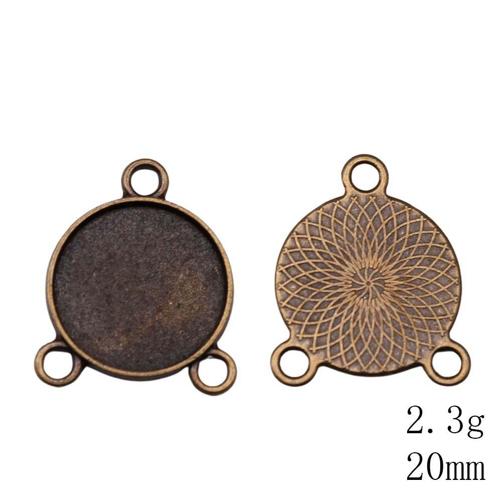 NewArrivals Accessories Jewelry Three-Hole Multi Size Glass Cabochon Base Setting Tray Accessories Parts Souvenir Men's Accessories