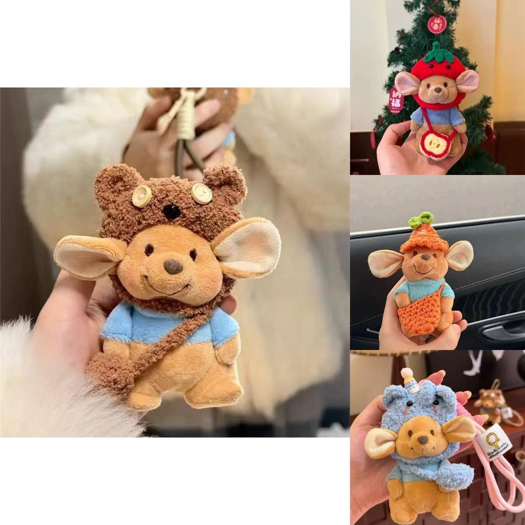 Adorable Plush Keychain Doll Bag For Birthdays Soft Mouse Style Cute Accessory