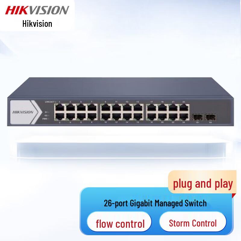 

HIKVISION 26-Port Gigabit Lite-Managed Ethernet Switch