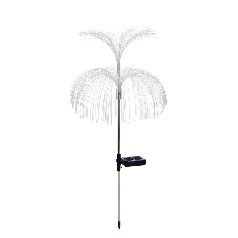 Cross-border Solar LED Jellyfish Garden Light, Waterproof, 7-Color Fiber Optic, Outdoor Lawn Decor.