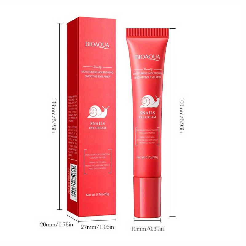 Snail Moisturizing Eye Cream Moisturizing and Firming Rich In Niacinamide Collagen Suitable for All Skin Types