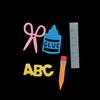 Stationery Die Cuts, Metal Cutting Dies, Scissors Glue Ruler Pencil ABC Letters Dies, School-themed Dies for Scrapbooking Card Making Embossing DIY