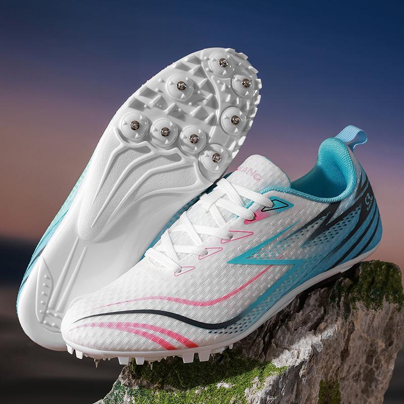 Men Sprint Shoes Long Jump Light weight Professional Running Athletic Track Spike Soft Field Non Slip Nails Race Racing Match