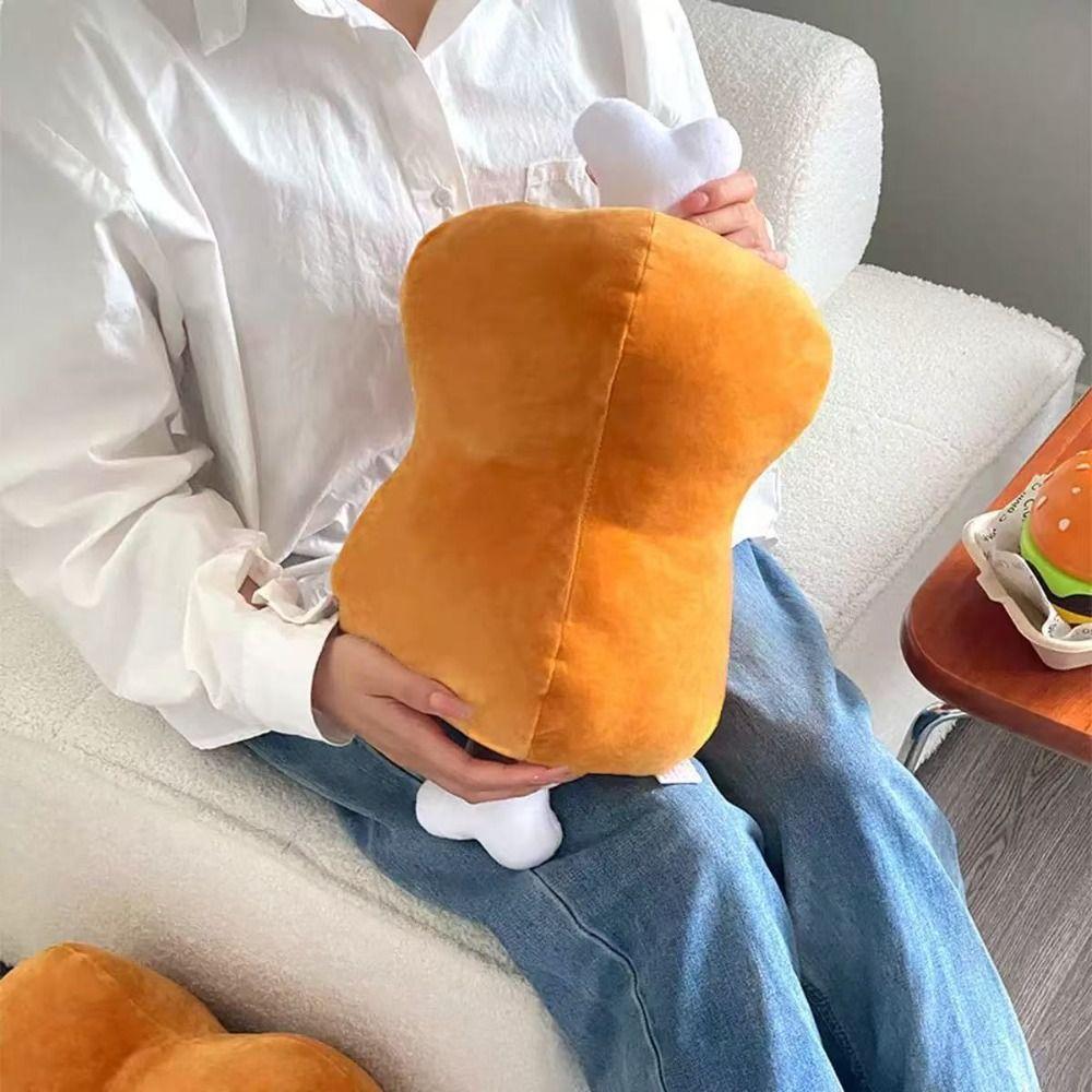Novelty 42Cm Simulation Meat Bone Pillow Cartoon Design Washable Pillow Soft Hypoallergenic Animal Cushion Home Decor