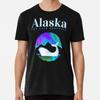 Alaska Orca Whale Northern Lights Size S To 5XL Made In the USA T-Shirt