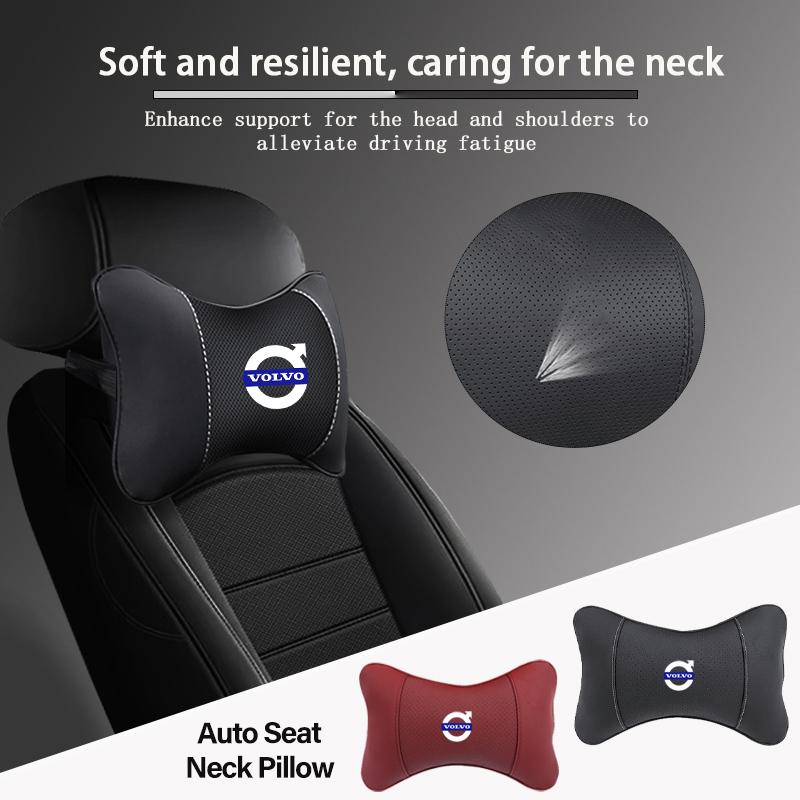 Car Seat Headrest Neck Pillow For Volvo XC40 XC60 V60 V40 XC90 V50 S60 V70 S90 Olestar AWD Head Support Car Interior Accessories