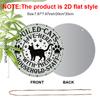 2D Flat Aluminium Sign with Spoiled Cat Pattern - Unique Decorative Sign & Plaque with Paws Stars - Ideal for Wall Decoration - No Electricity Needed