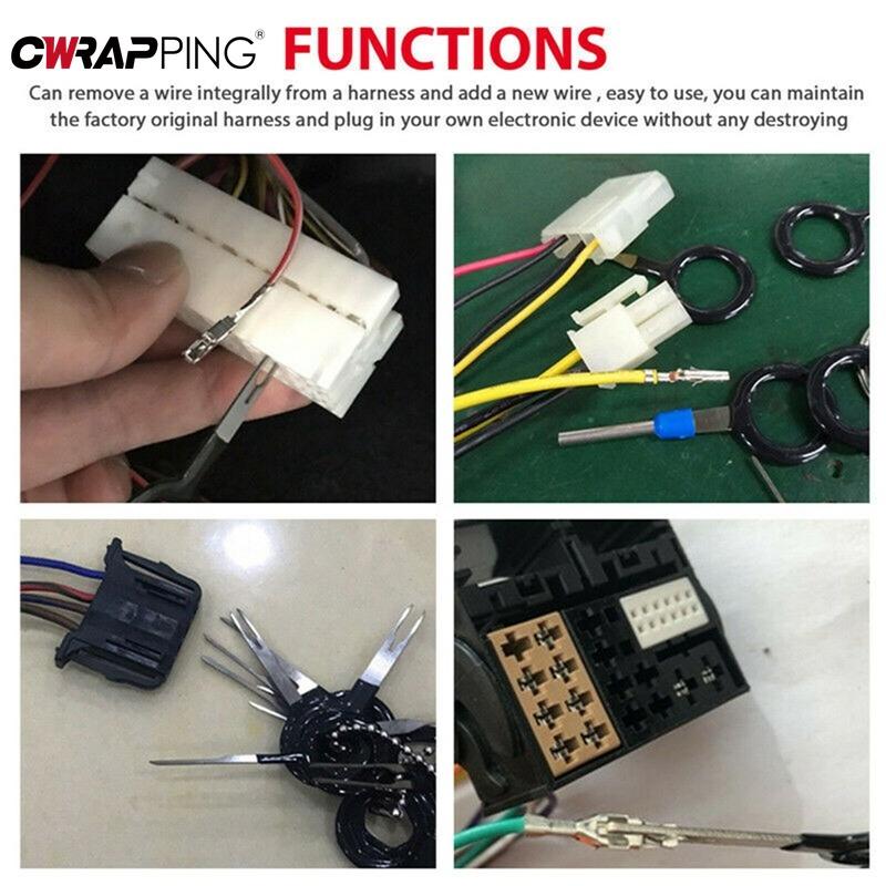 Car Terminal Removal Metal Repair Tool Automotive Universal Auto Wire Pin Extractor Sets Repair Car Disassembly Hand Accessories