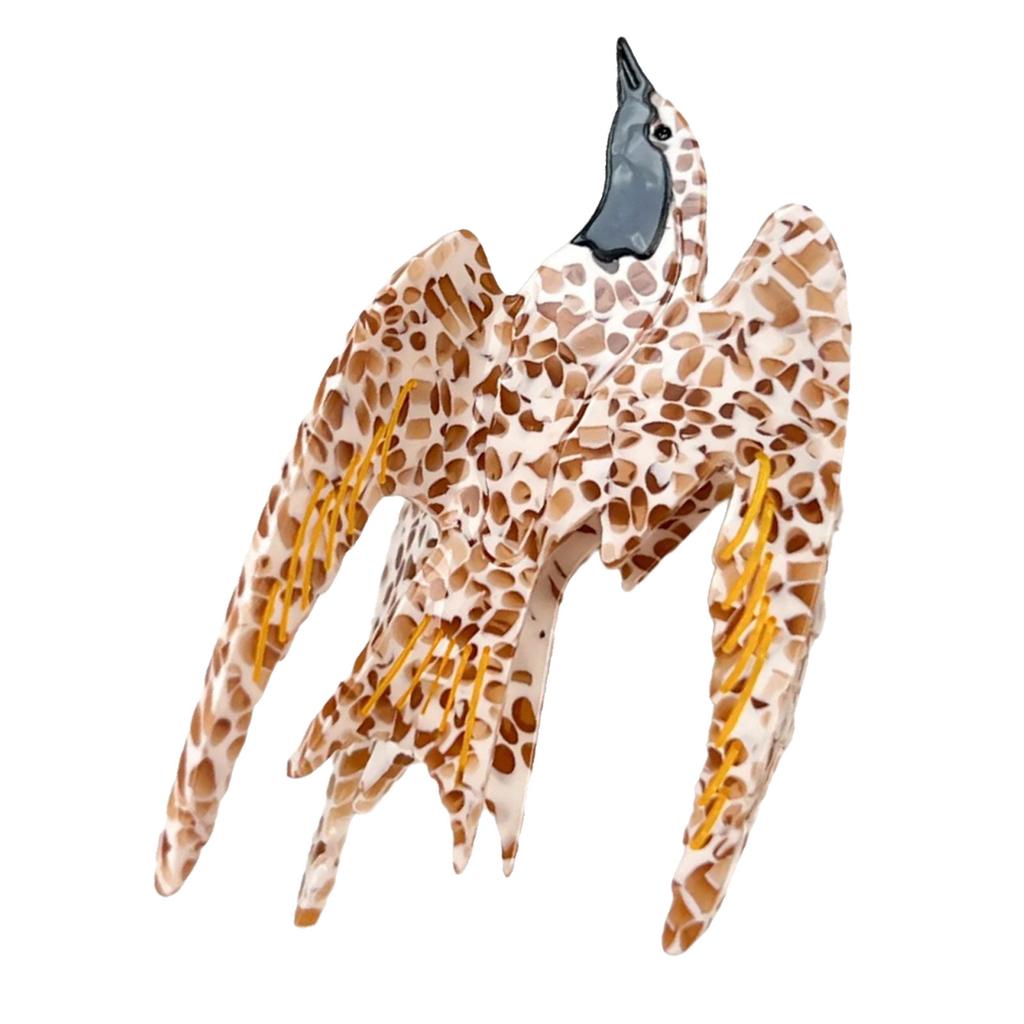 Oversized Hair Clip With Cartoon Bird Designs Acetate Secure Grip For Updos Parties Casual Wear Hair Accessories