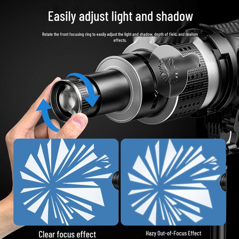 Optical Focusing Snoot for Bowens Mount LED: Compatible with Godox, Jinbei, Aputure