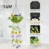 Dusk to Dawn Landscape Lamps Solar Lights with Butterfly And Plant Decor, Dusk-To-Dawn Intelligent Light Outdoor Lanterns Control Lights, Waterproof