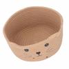 Cat Ear Cotton Rope Storage Basket Multi Functional Washable Round Woven Storage Basket for