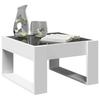 Infinity LED Coffee Table in White 50 x 53 x 30 cm