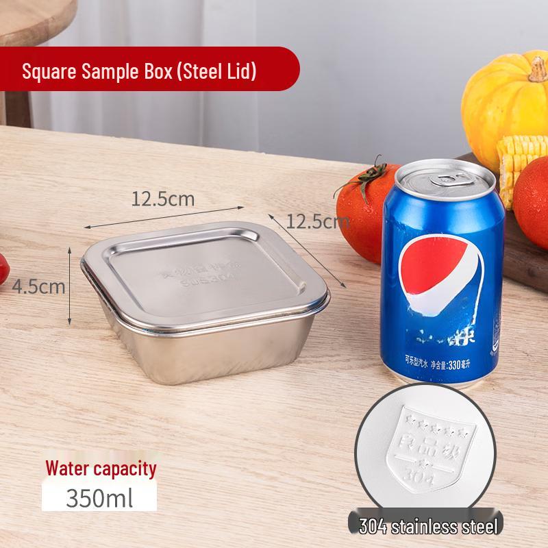

304 Stainless Steel Square Food Sample Storage Box Set