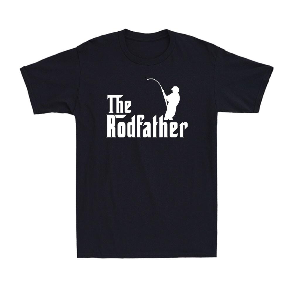 The Rodfather Funny Fishing Fisherman Gift Novelty Vintage Men s Cotton T-Shirt XXL